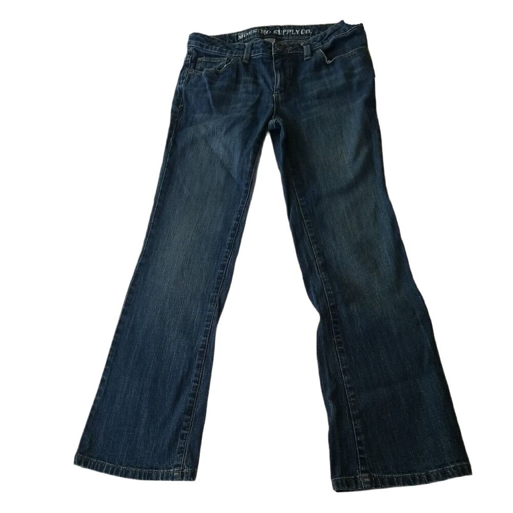 Mossimo Supply Co. Bootcut Jeans Girls Size 16 Distressed Blue Denim